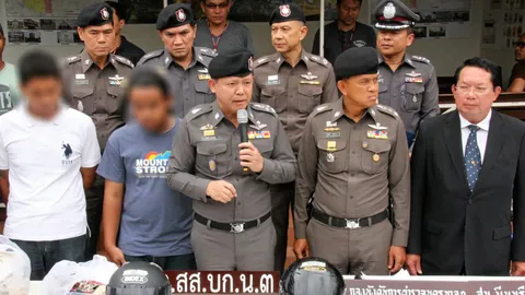 'พงศพัศ' แถลงรวบคู่หูอาชีวะ ยิงอริย่านมีนบุรี อ้างยัวะถูกแจกของลับ