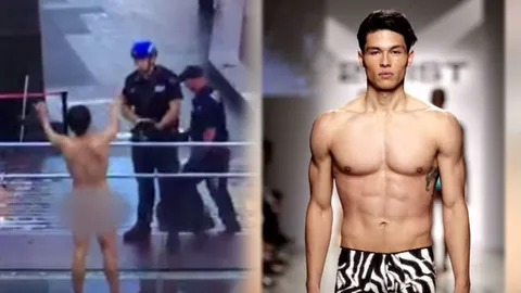 ตายละหว่า! ที่แท้ นายแบบลูกครึ่งไทย เปลือยกายหลุดโลกที่ไทม์สแควร์