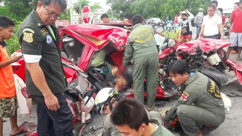 รถโม่ปูนก่อ 2 เหตุ! ชนเก๋งลพบุรี-กระบะอยุธยา ดับ 2 ศพ