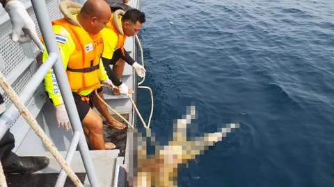 พบศพลอยกลางอ่าวไม้ขาวภูเก็ต คาดเป็นหนุ่มเกาหลี เดินตามแฟนลงทะเล