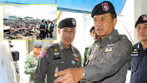 จับแล้ว! หนุ่มคนเผาแคมป์คนงานย่านดอนเมือง ตร.คุมตัวสอบขยายผล