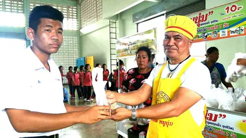 เยี่ยมร.ร.เก่า 'ทหารอากาศอนุสรณ์'-'เฮียนพ' เศรษฐี 200 ล. แนะขายหมูปิ้ง