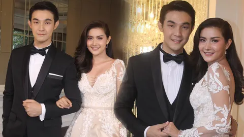 พระนางละครพื้นบ้าน ต้าร์-อ้อม ควงวิวาห์หวาน หลังคบหามานาน 10 ปี