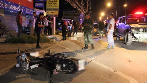 จยย.ชนกันเอง หนุ่มช่างไฟดับ กู้ชีพบางบัวทองสาหัส