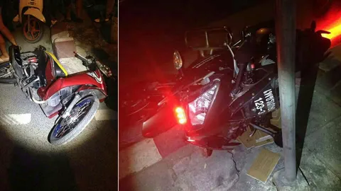 สองตร.ยันแก๊งแว้น บิดหนีเสียหลักล้มเองดับ 3 ปัดทำเกินเหตุถีบ จยย.