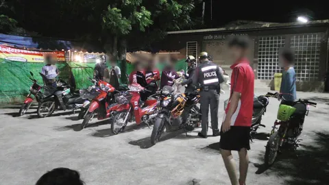 ตร.ชัยนาท รวบแว้นกว่า 30 คน หวั่นวุ่นวาย-สร้างความเดือดร้อน