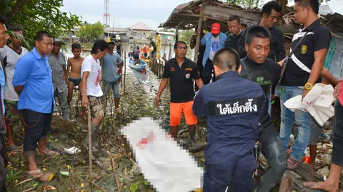 โจ๋เมืองคอนมั่วสุมเสพยา เห็นตร.วิ่งแจ้นโดดลงคลอง จมน้ำดับ 1 