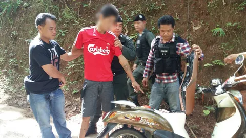 ตชด.327 รวบหนุ่มไทใหญ่ลอบขนยาบ้า คาจุดสกัด อ.เชียงแสน