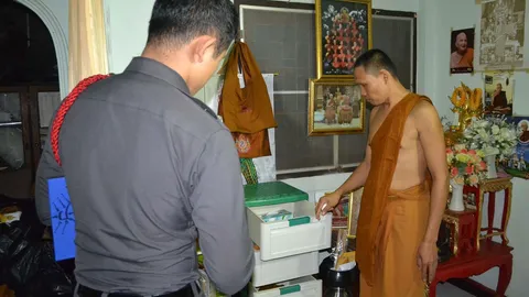 ไม่กลัวบาป! โจรย่องเบาลักทรัพย์ พระในวัดอโศการามกวาดแท็บเล็ต-เงินสด