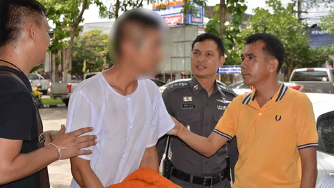 มอบตัวแล้ว! กิ๊กฆ่ารัดคอเมียฝรั่งที่อุดรฯ อ้างหึงหวง กลัวปันใจชายอื่น