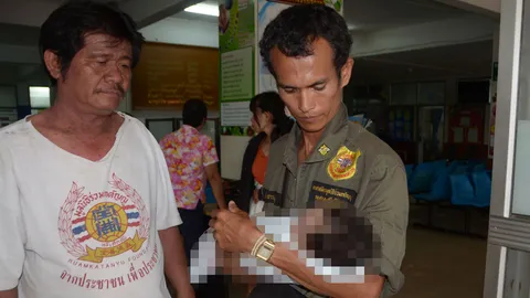 เรียกพ่อทารกวัยเดือนเศษสอบ อ้างพี่ใช้หมอนกดหน้า พยายามช่วยแต่ไม่ทัน