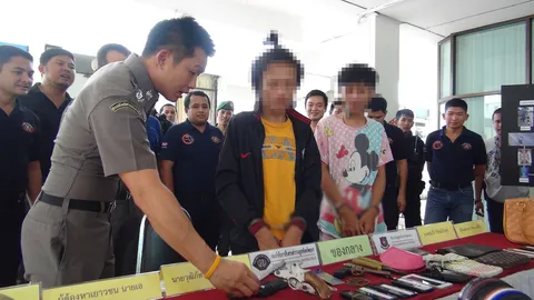 รวบ 2 โจ๋ ชิงทรัพย์ครูสาวเมืองยะลา ถีบ จยย.คว่ำ หัวฟาดพื้นดับ 