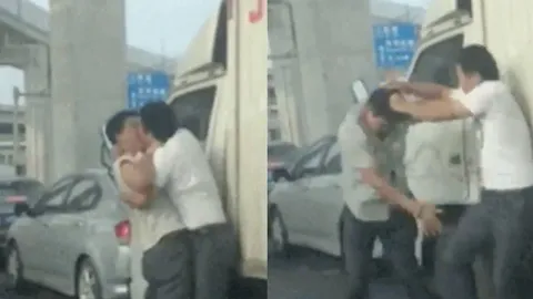 ท่าไม้ตาย! 2 อาตี๋ชกกันดุเดือด สุดท้ายจูบปากสงบศึก (ชมคลิป)