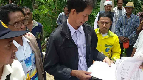 จนท.หลายฝ่าย เร่งรังวัดที่ นสล. เกาะลันตา หลังรวบ อบต.รับสินบน 20 ล.