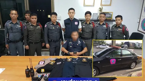 รวบ ตร.191 เก๊!! ทำเนียนแต่งรถติดไซเรน รับจ้างขับนำขบวนรถบัส