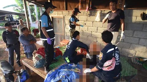 คนร้ายควงปืนเอสเค ยิงถล่มหนุ่มเลี้ยงวัวชนพัทลุง ดับคาคอกเช่า