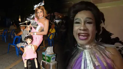 ลีลาจัดเต็ม! ‘มิ้งค์ โรเช่’ โชว์ร้องเพลง เชิดละครหุ่น สไตล์กะเทยไอดอลสงขลา (ชมคลิป)