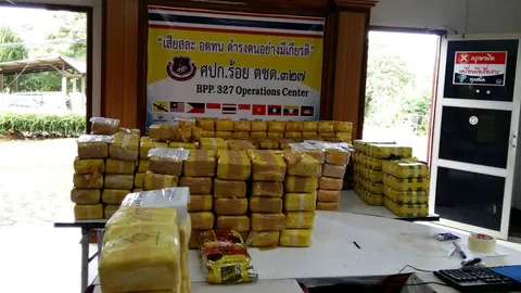 ตชด.327 สกัดจับยาบ้าลอตใหญ่ 2.34 ล้านเม็ด-ไอซ์ 2 กก. ที่เชียงราย