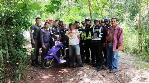 จับแล้วโจรโฉดไร้ปรานี! กระชากสร้อยจนรถคว่ำ ผวจ.เลยให้รางวัล ตร.1หมื่น