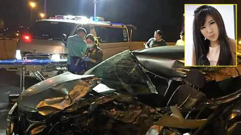 เน็ตไอดอล ชน 10 ล้อสาหัส 'ครูอ๋อ' ติวเตอร์ สงสัยหลับใน