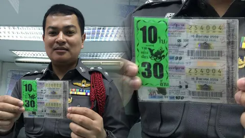 หนุ่มใหญ่ลำลูกกา ย่องเงียบแจ้งความสน.ลุมพินี ถูกหวย 3 คู่ โกย 18 ล้าน