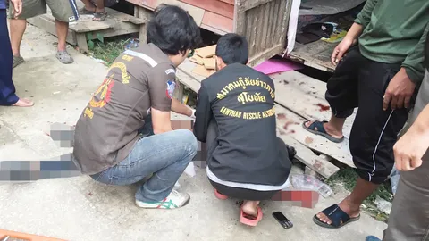 ขัดคอกันในวงเหล้า! หนุ่มใหญ่แค้นเพื่อนบ้านคว้ามีดแทงสาหัส 