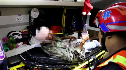 โดดรถไฟ! หนุ่มสติไม่ดีทะเลาะญาติ ร่วงหัวแตกใกล้สถานีวังก์พง ประจวบฯ