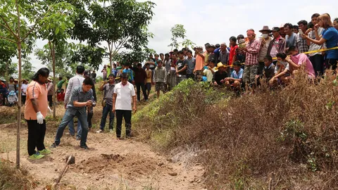 เพื่อนโหดชวนก๊งเหล้า เกิดมีปากเสียง จ่อยิงก่อนนำศพฝังป่าริมแม่น้ำมูล