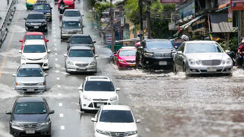 พิษฝนถล่มกรุง ทำน้ำท่วมถนน วิกฤติหลายจุด! 