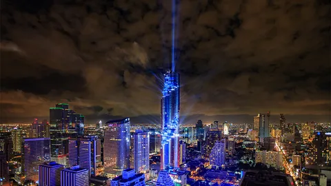 คืนนี้เจอกัน! ที่สุดอลัง โชว์แสงสีเอเลี่ยนมีงง 'มหานคร' ตึกสูงสุดในไทย 
