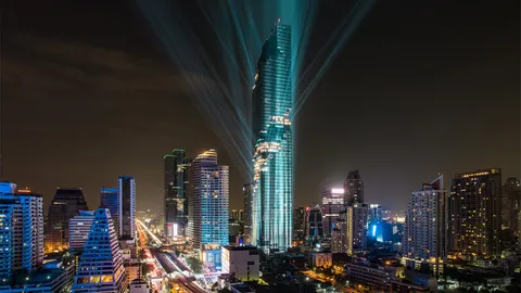 ที่แรก คลิป 4 นาที Lighting Show แสงสีเสียงสุดอลัง 'ตึกมหานคร' ดูยัง    