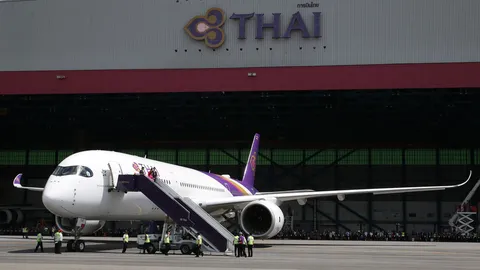การบินไทยรับมอบเครื่องบินแอร์บัส เอ350-900 XWB ลำแรกแล้ว