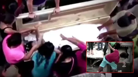 ผวา ทุบเปิดฝาโลง! หนุ่มฮอนดูรัส ได้ยินเสียงร้อง จากโกดังเก็บศพแฟนสาว  (ชมคลิป)