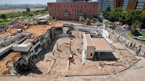 โรงจอดรถใต้ดินอิสราเอลถล่ม ดับทันที 2 ศพ เจ็บอื้อ ติดใต้ซากอีก 7 คน