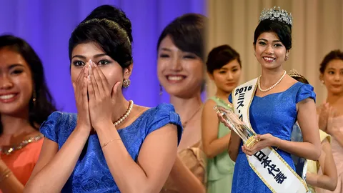 ชาวญี่ปุ่น ร้องยี้! สาวลูกครึ่งอินเดีย ครองมงกุฎ มิส เจแปน 2016 