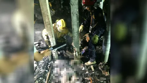 เพลิงไหม้บ้านพัก ในวัดอโศการาม ย่างสดหญิงพิการหูหนวก