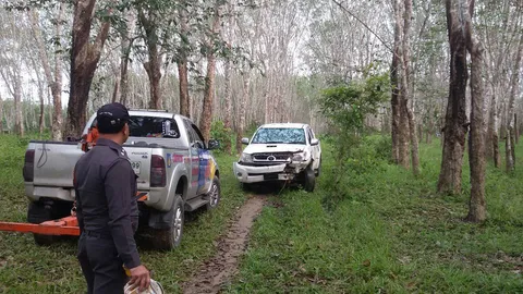 จนท.ตรังผนึกกำลัง ปิดป่าล่าคนร้ายนาน 10 ชม. คาดมีเอี่ยวบึมใต้ 7 จ.