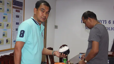 รวบอดีตหนุ่มสวนอ้อย ซุกไอซ์ 2 กก. ขนจากกาญจน์ส่งพะงัน