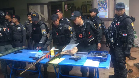 ‘กองปราบ’ ตรวจค้น 76 จุดทั่วประเทศ ทลายเครือข่ายค้าปืนออนไลน์