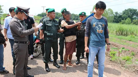 ตร.คุมเข้ม นำมือฆ่าหั่นศพทำแผนฯ ชาวบ้านสาปแช่ง ขอโทษ'ประหาร'