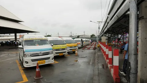 ขนส่งทดลองวิ่งรถตู้เสมือนจริง หลังย้ายจุดจอด ก่อนดีเดย์ 25 ต.ค. นี้