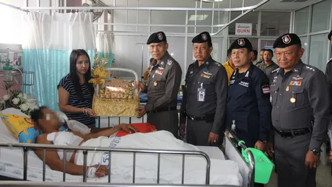 'เฉลิมเกียรติ' ลงใต้ เยี่ยม ตร.ถูกพ่อค้ายายิง หางบฯซื้อเสื้อเกราะเพิ่ม