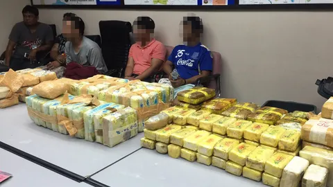 ปส.จับแก๊งค้ายาเสพติดรายใหญ่ที่ระยอง ยึดยาบ้า 7.5 แสนเม็ด-ไอซ์ 35 กก.