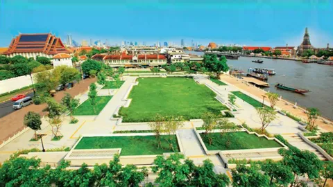 "รายงานวันจันทร์"-ปรับภูมิทัศน์ริมน้ำรอบพระบรมมหาราชวัง ผุดที่จอดรถใต้ดินท่าเตียน