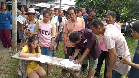 ชาวเขื่อนปากมูลบุกยื่นหนังสือ ม.ล.ปนัดดา