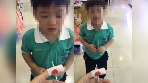 แอคติ้งใหญ่มาก! คลิปแม่แกล้งตะปูแทงนิ้ว ลูกร้องไห้แง ยอดวิวพุ่ง 2 ล้าน