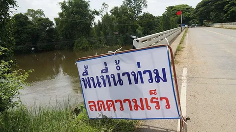 ปักธงแดงเตือน แม่น้ำชี ที่ขอนแก่น เพิ่มระดับต่อเนื่อง เฝ้าระวัง24ชม.