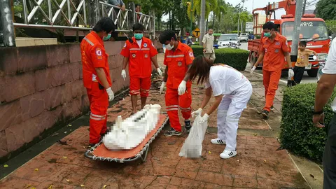 พบศพชายนิรนามผูกคอตาย กว่า 2 เดือน ข้างอนุสาวรีย์สุนทรภู่ ระยอง 