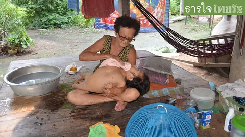 2 ตายาย อดมื้อกินมื้อ ดิ้นรนเลี้ยงดู น้องเกรซ หลานสาวพิการ นามสกุลดัง