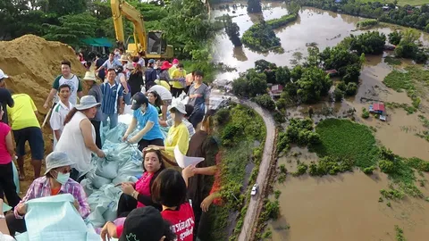 น้ำท่วมลุ่มเจ้าพระยายังวิกฤติ กรมอุตุฯ ยันฝนตกยาวถึง 17ต.ค.